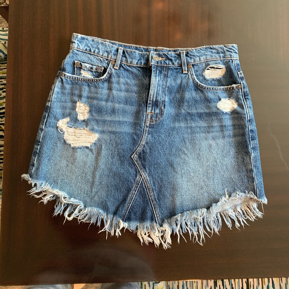 For All 7 Mankind Jean Skirt